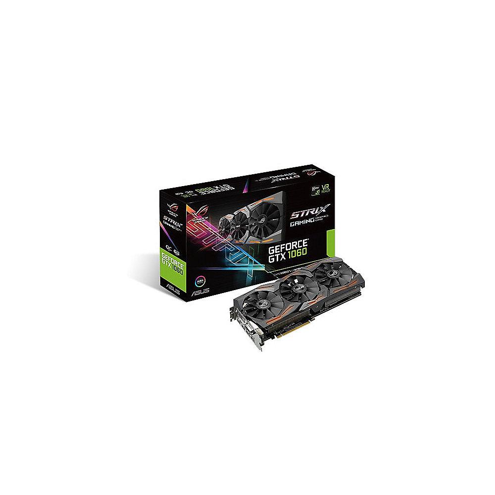 Asus GeForce GTX 1060 Strix ROG 6GB GDDR5 Grafikkarte 2xDP/2xHDMI/DVI, Asus, GeForce, GTX, 1060, Strix, ROG, 6GB, GDDR5, Grafikkarte, 2xDP/2xHDMI/DVI