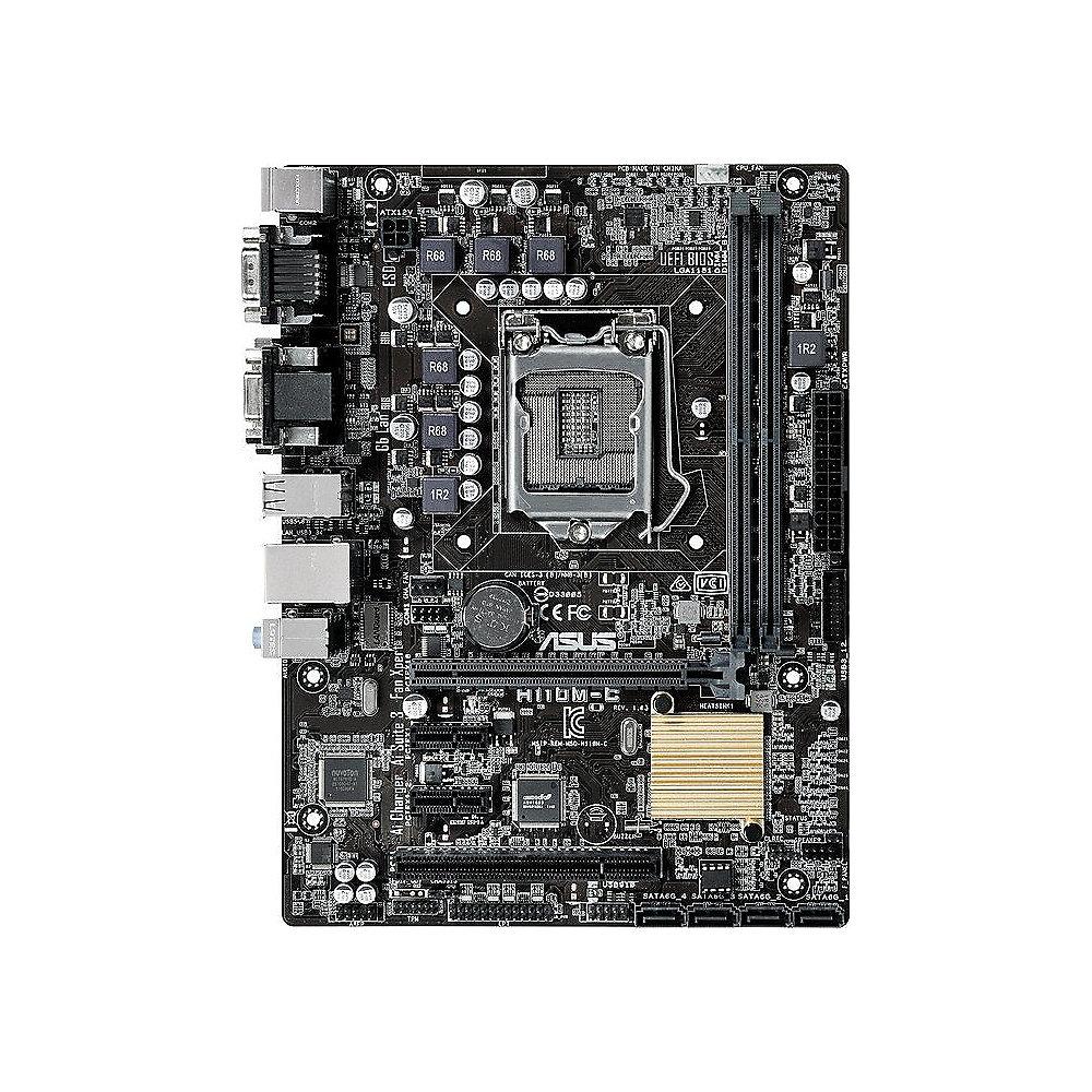 ASUS H110M-C/CSM mATX Mainboard 1151 DVI/USB3.1, ASUS, H110M-C/CSM, mATX, Mainboard, 1151, DVI/USB3.1