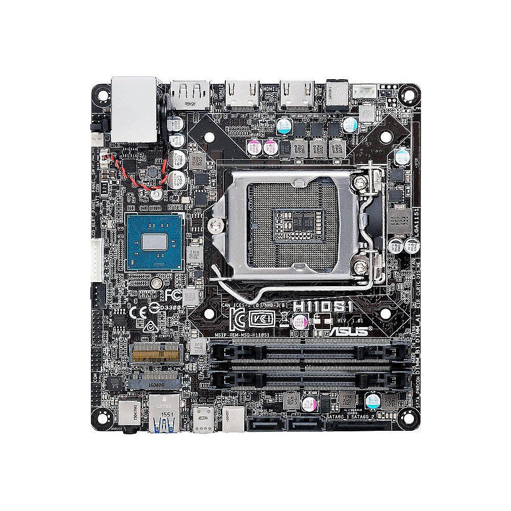 ASUS H110S1/CSM mini STX Mainboard 1151 DP/2xHDMI/M.2/USB3.1