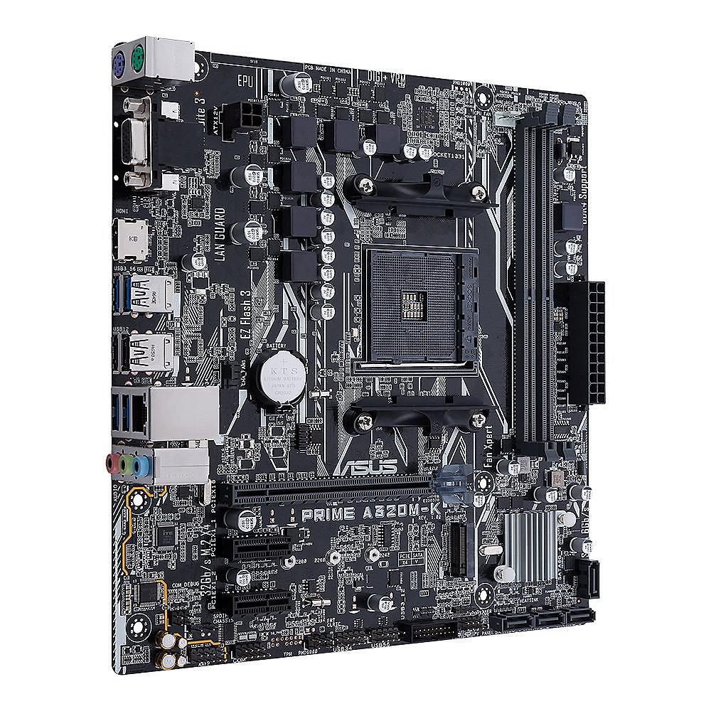 ASUS PRIME A320M-K mATX Mainboard Sockel AM4 USB3.0/SATA600/M.2