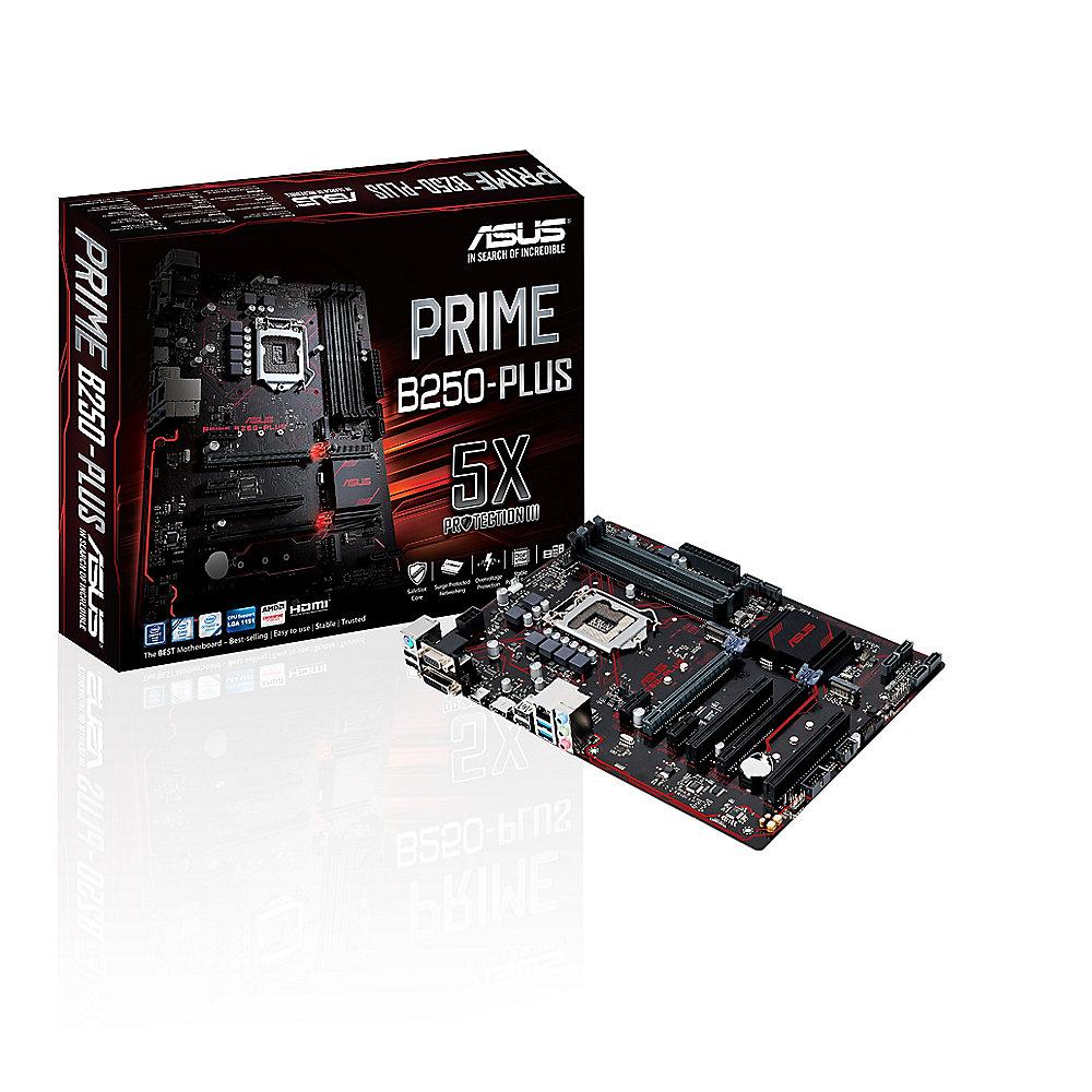 ASUS PRIME B250-PLUS ATX Mainboard 1151 DVI/VGA/HDMI/M.2/USB3.0, ASUS, PRIME, B250-PLUS, ATX, Mainboard, 1151, DVI/VGA/HDMI/M.2/USB3.0