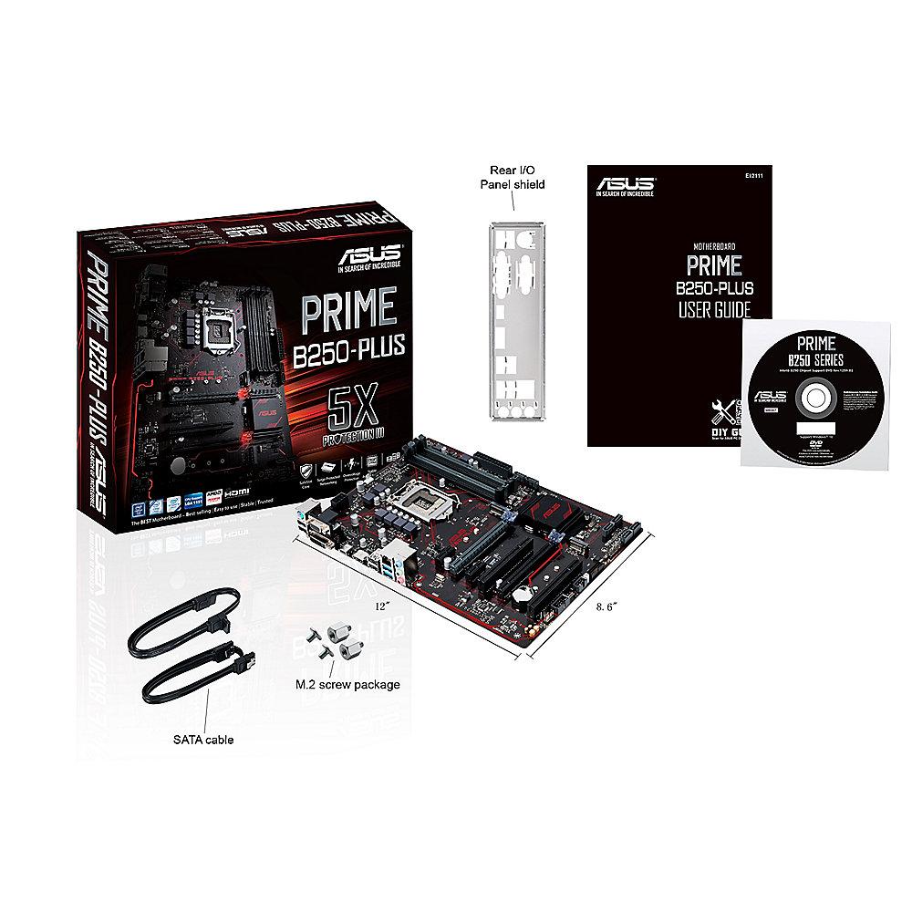 ASUS PRIME B250-PLUS ATX Mainboard 1151 DVI/VGA/HDMI/M.2/USB3.0