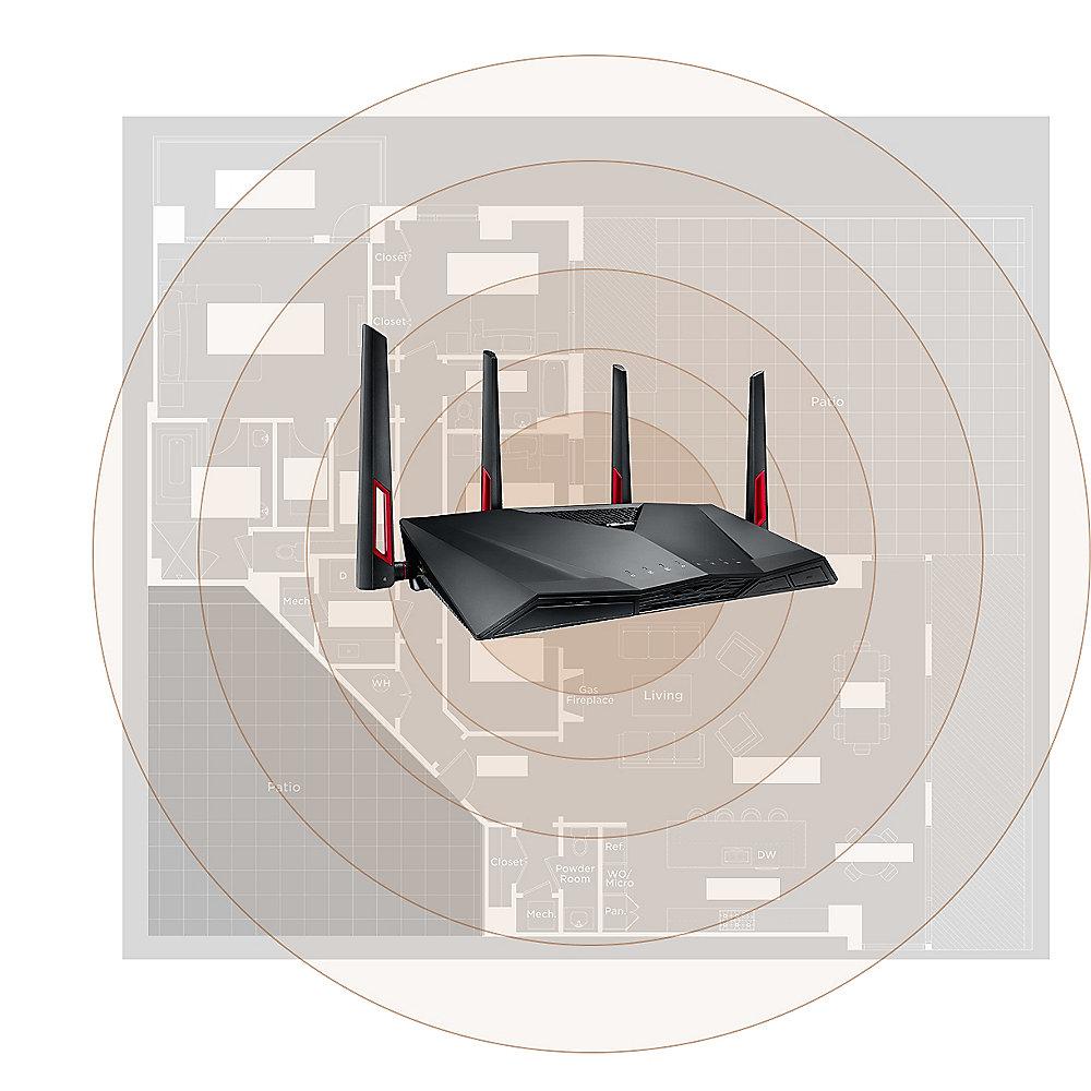 ASUS RT-AC88U Dualband Wireless AC3100 Gigabit ac-Router 90IG01Z0-BM3000