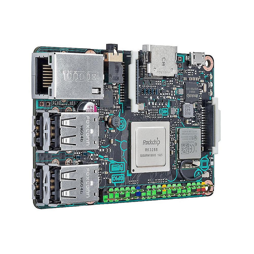 ASUS Tinker Board 90MB0QY1-M0EAY0 RK3288 2GB Micro SD-Slot Wlan USB 2.0, ASUS, Tinker, Board, 90MB0QY1-M0EAY0, RK3288, 2GB, Micro, SD-Slot, Wlan, USB, 2.0