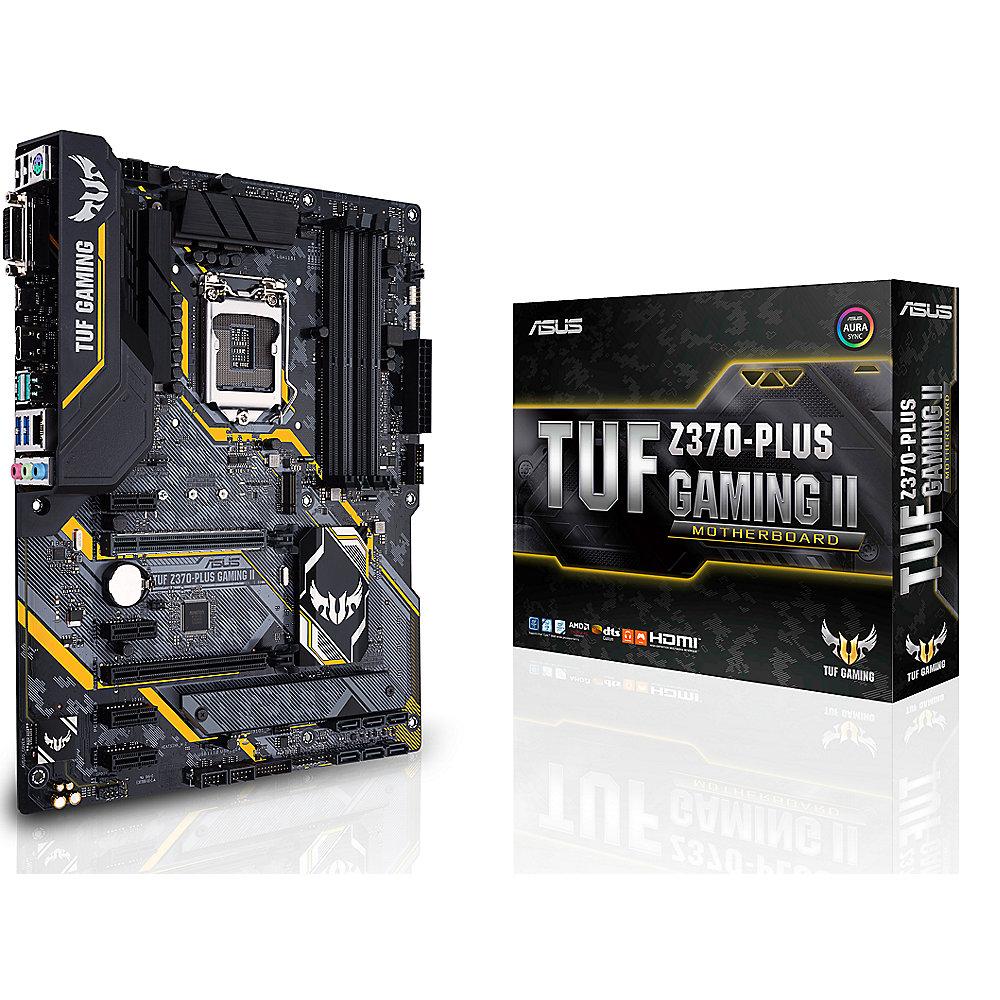 ASUS TUF Z370-PLUS GAMING II ATX Mainboard 1151 HDMI/DVI/M.2/USB3.1, ASUS, TUF, Z370-PLUS, GAMING, II, ATX, Mainboard, 1151, HDMI/DVI/M.2/USB3.1