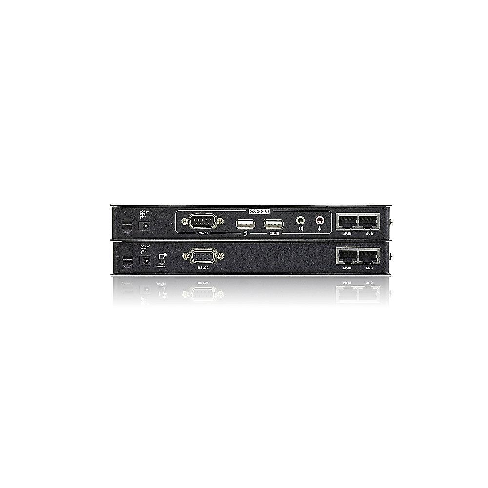 Aten CE604 USB Dual View DVI KVM Extender with Audio and RS-232 (60m) schwarz