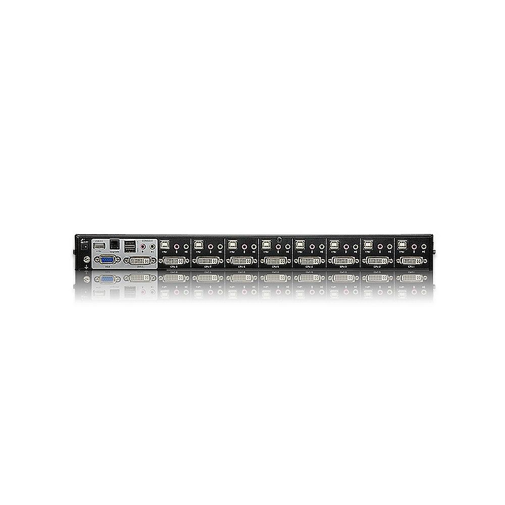 Aten CS1768 USB-KVM-Switch mit 8 Ports für DVI-Grafik schwarz