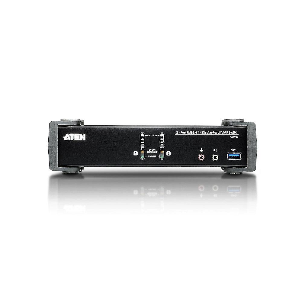 Aten CS1922 KVMP Switch 4K DP/Audio/USB3.0 Surround Sound Audio 1 Benutzer, Aten, CS1922, KVMP, Switch, 4K, DP/Audio/USB3.0, Surround, Sound, Audio, 1, Benutzer
