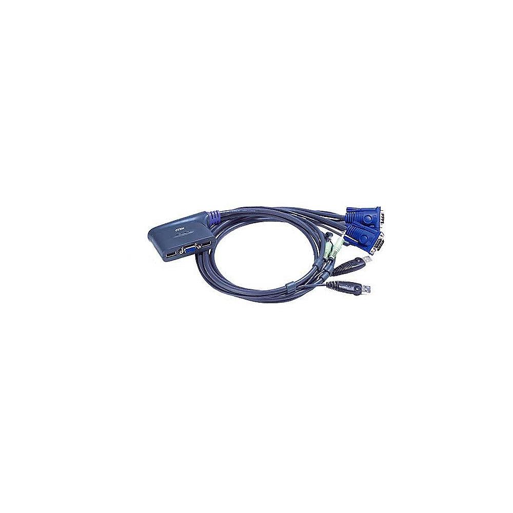 Aten CS62US 2fach KVM Switch VGA/USB2.0/Audio, Aten, CS62US, 2fach, KVM, Switch, VGA/USB2.0/Audio