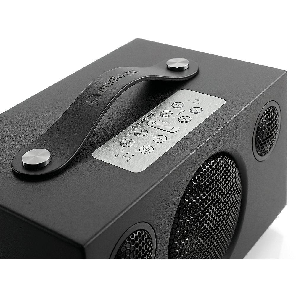 Audio Pro Addon C3 Multiroom Bluetooth-Lautsprecher WI-Fi, 15 h Akku, schwarz