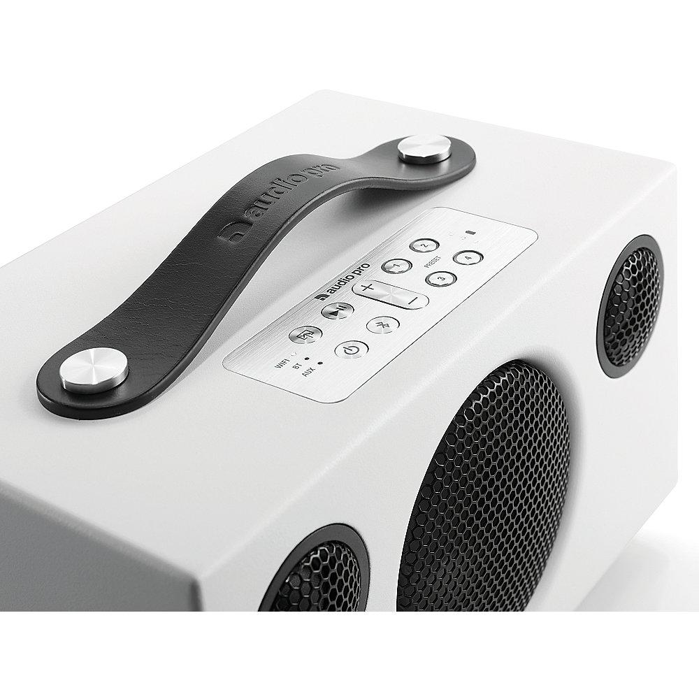 Audio Pro Addon C3 Multiroom Bluetooth-Lautsprecher WI-Fi, 15 h Akku, weiß