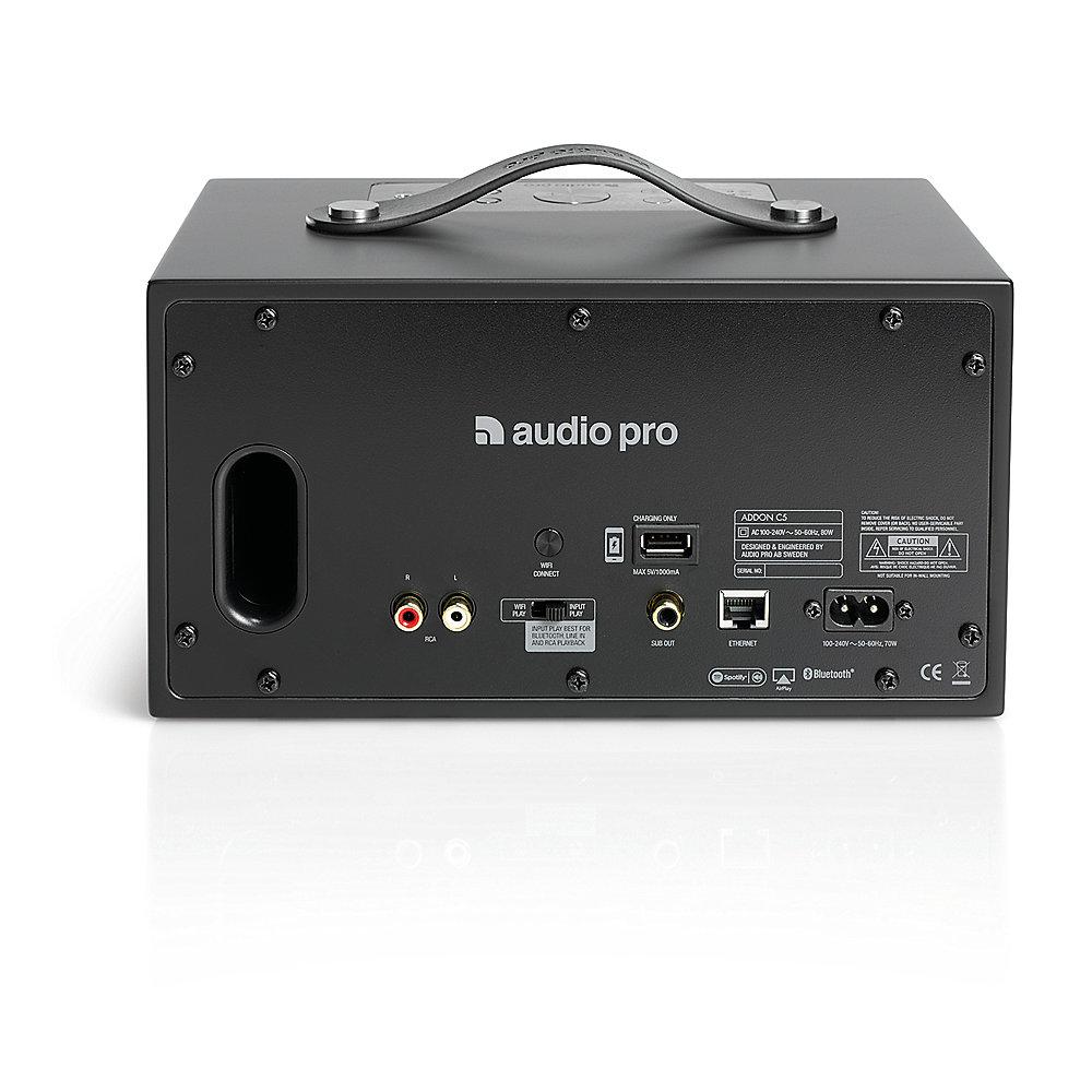 Audio Pro Addon C5 Multiroom Bluetooth-Lautsprecher WI-Fi, schwarz