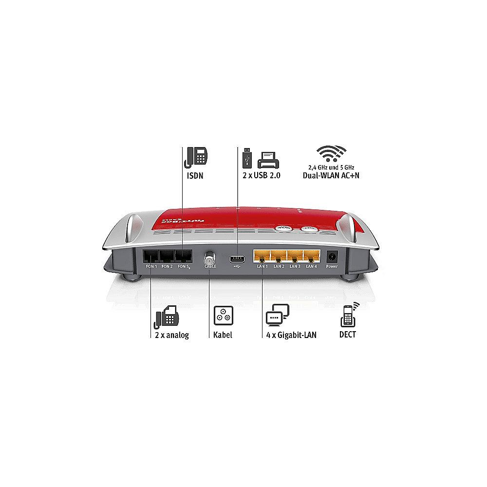 AVM FRITZ!Box 6490 Cable WLAN-ac Kabelmodem Router  1x FRITZ!Fon C4 DECT Telefon, AVM, FRITZ!Box, 6490, Cable, WLAN-ac, Kabelmodem, Router, 1x, FRITZ!Fon, C4, DECT, Telefon