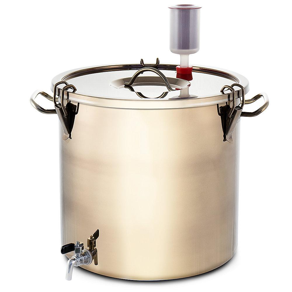 Bielmeier BHG 405 Bierbrausystem 11-teiliges Set Edelstahl 29Liter/2000W, Bielmeier, BHG, 405, Bierbrausystem, 11-teiliges, Set, Edelstahl, 29Liter/2000W