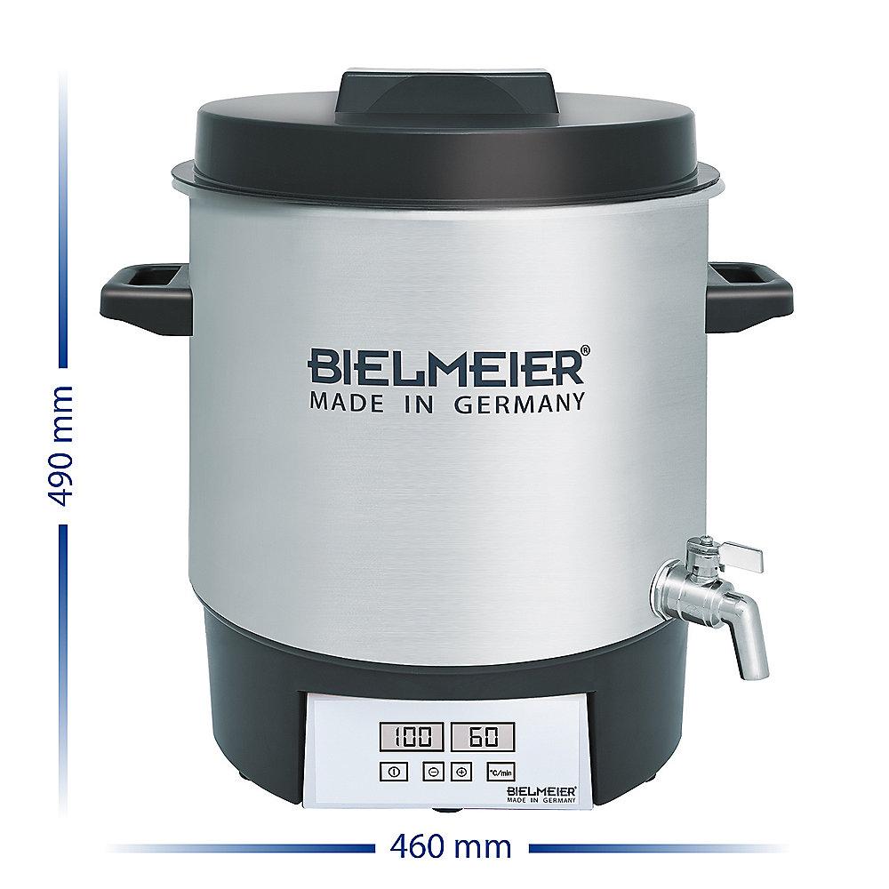 Bielmeier BHG 411.1 Einkoch-Vollautomat Edelstahl mit Auslaufhahn 27Liter