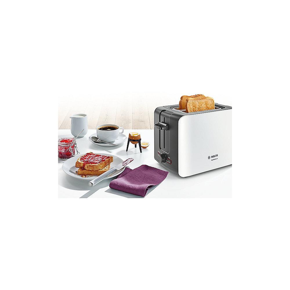 Bosch TAT6A111 ComfortLine Kompakt-Toaster weiß, Bosch, TAT6A111, ComfortLine, Kompakt-Toaster, weiß