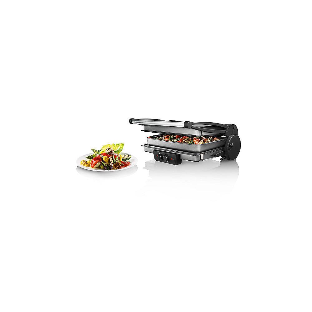 Bosch TFB4431V Kontaktgrill Smoke Silver, Bosch, TFB4431V, Kontaktgrill, Smoke, Silver