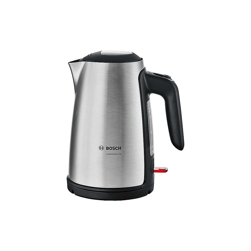 Bosch TWK6A813 ComfortLine Wasserkocher kabellos 1,7 Liter Edelstahl