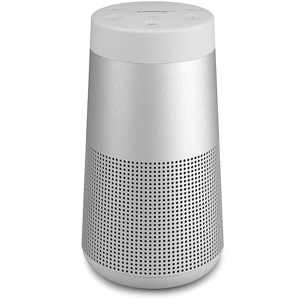 BOSE SoundLink Revolve Bluetooth Lautsprecher silber mit Akku inkl. Ladeschale