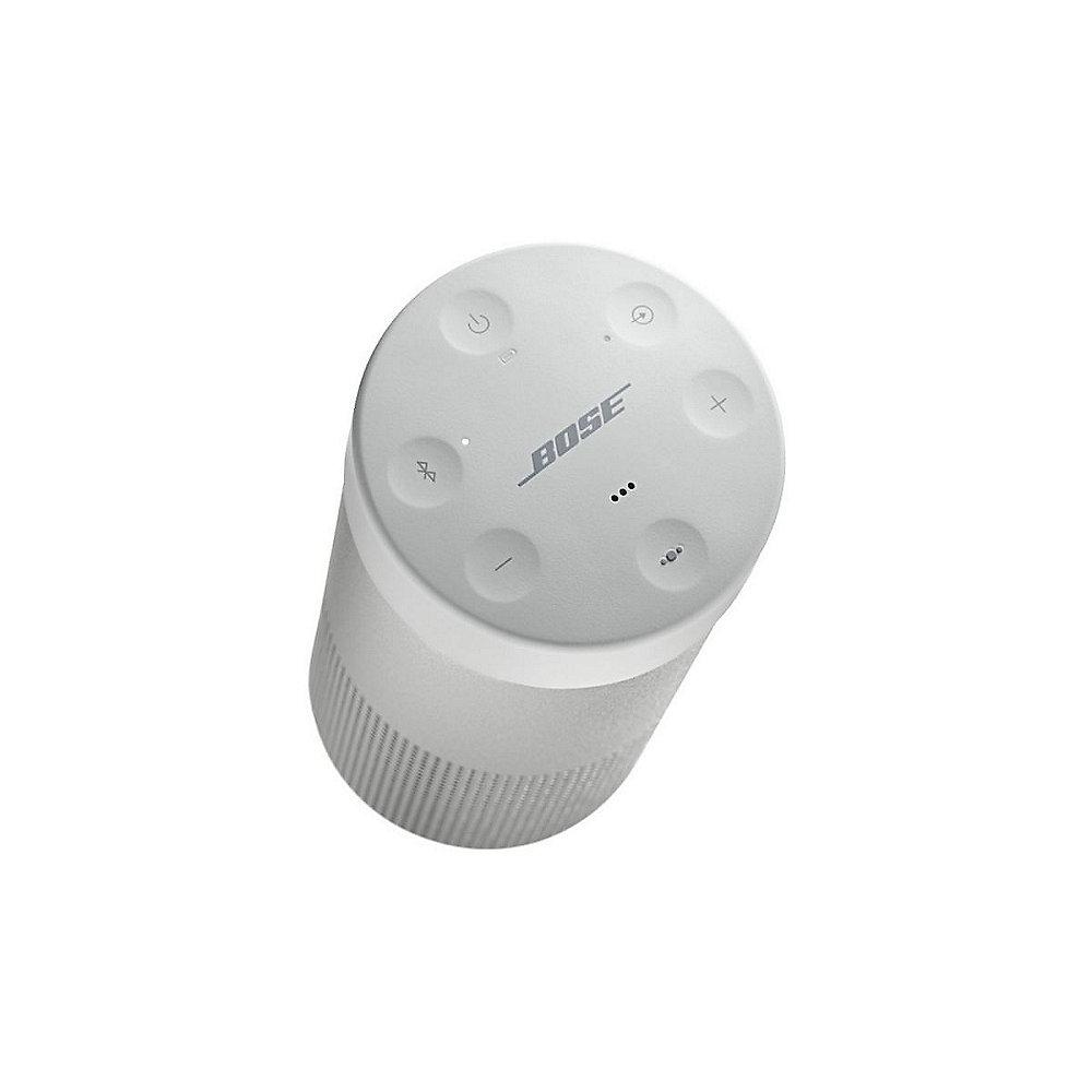 BOSE SoundLink Revolve Bluetooth Lautsprecher silber mit Akku inkl. Ladeschale, BOSE, SoundLink, Revolve, Bluetooth, Lautsprecher, silber, Akku, inkl., Ladeschale