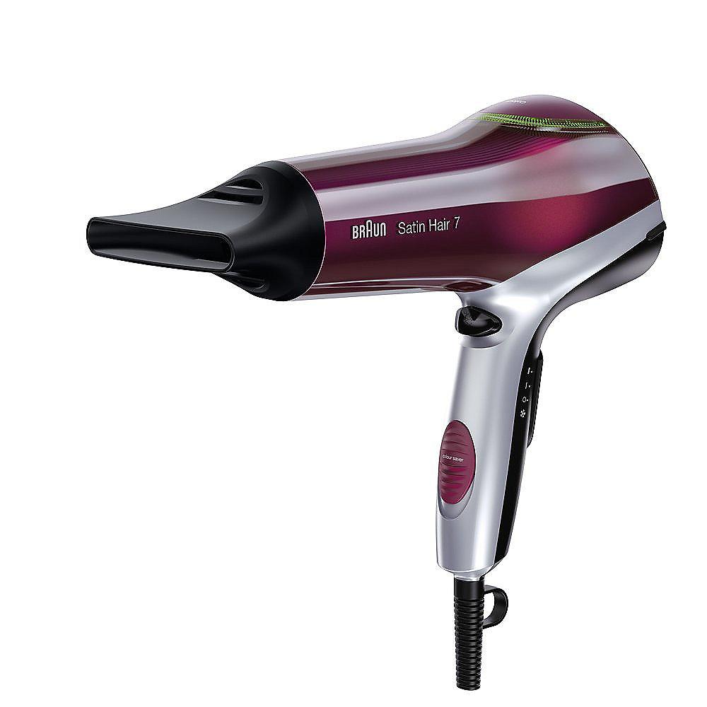 Braun Satin Hair 7 HD 770 Colour Saver Haartrockner mit Diffusor rot