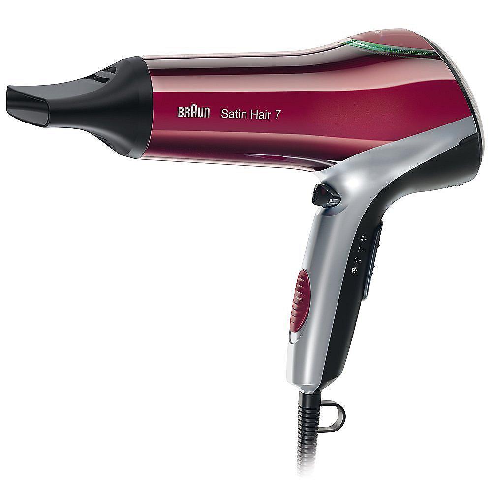 Braun Satin Hair 7 HD 770 Colour Saver Haartrockner mit Diffusor rot