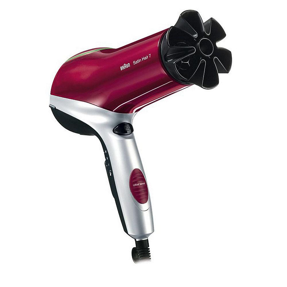 Braun Satin Hair 7 HD 770 Colour Saver Haartrockner mit Diffusor rot, Braun, Satin, Hair, 7, HD, 770, Colour, Saver, Haartrockner, Diffusor, rot