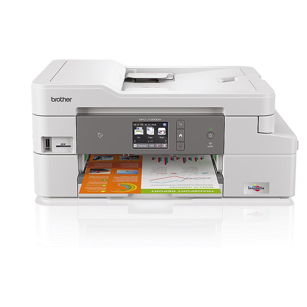 Brother MFC-J1300DW Tintenstrahl-Multifunktionsdrucker Scanner Kopierer Fax WLAN, Brother, MFC-J1300DW, Tintenstrahl-Multifunktionsdrucker, Scanner, Kopierer, Fax, WLAN