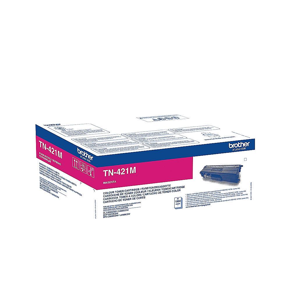 Brother TN-421M Toner magenta 1.800 Seiten, Brother, TN-421M, Toner, magenta, 1.800, Seiten