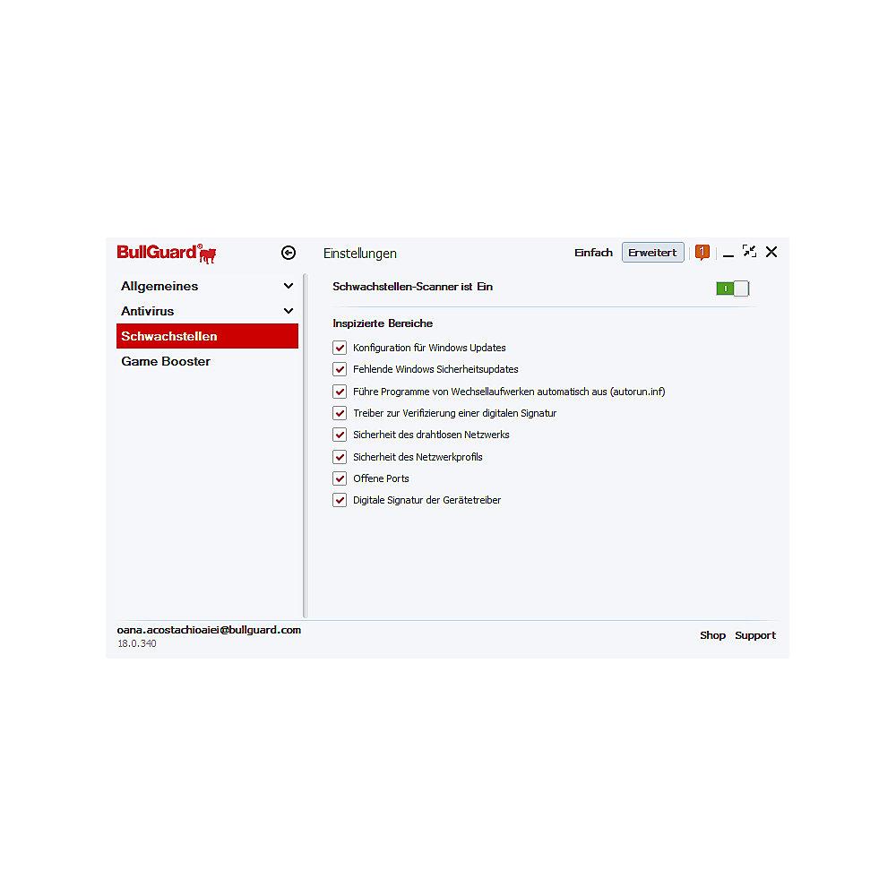 BullGuard Antivirus 2018 1 Device 2 Jahre - ESD, BullGuard, Antivirus, 2018, 1, Device, 2, Jahre, ESD