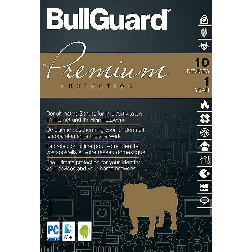 BullGuard Premium Protection 2018 10 Devices 1 Jahr - ESD, BullGuard, Premium, Protection, 2018, 10, Devices, 1, Jahr, ESD