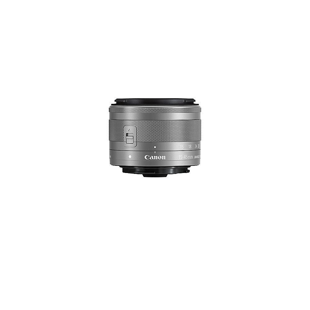 Canon EF-M 15-45mm f/3.5-6.3 IS STM Weitwinkel Zoom Objektiv silber