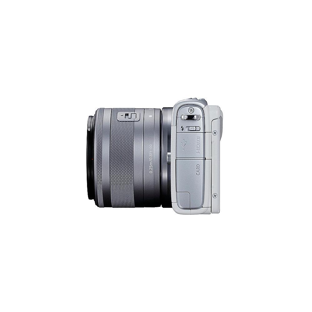 Canon EOS M100 Kit 15-45mm Systemkamera weiß, Canon, EOS, M100, Kit, 15-45mm, Systemkamera, weiß