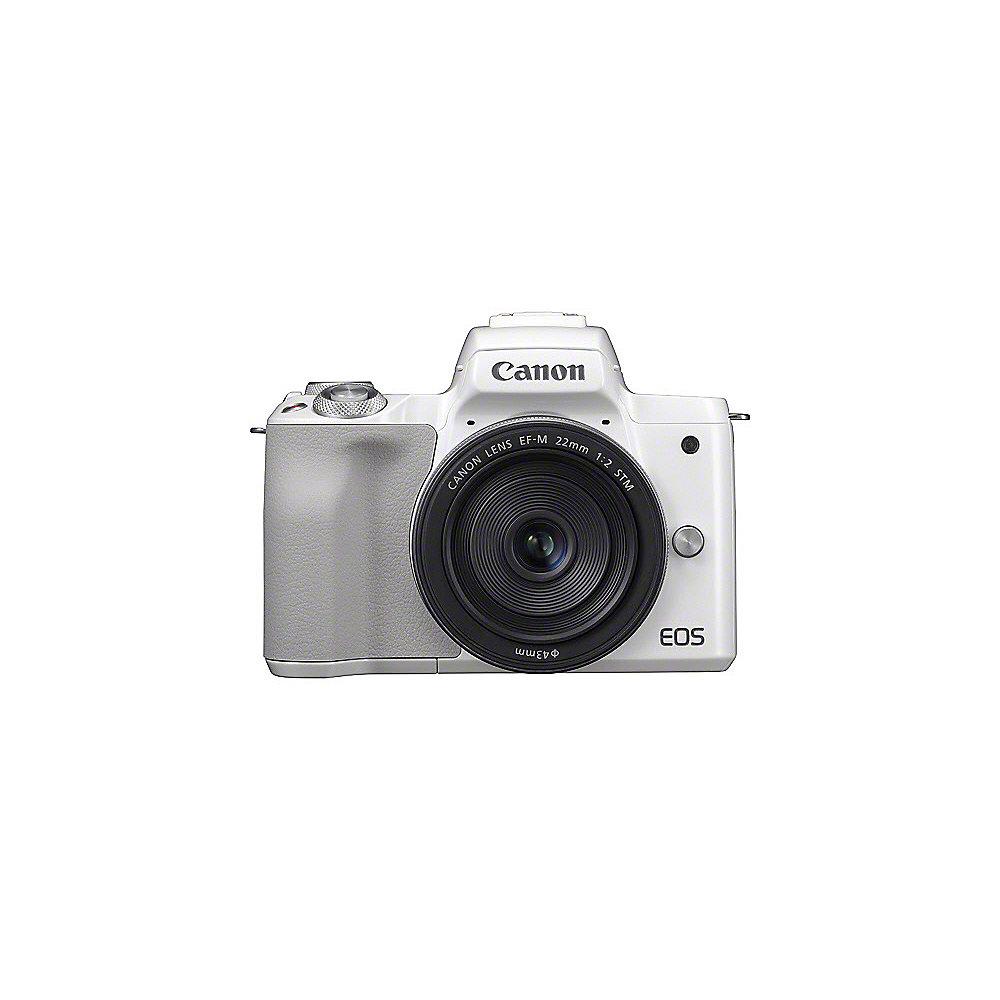 Canon EOS M50 Gehäuse Systemkamera weiß, Canon, EOS, M50, Gehäuse, Systemkamera, weiß