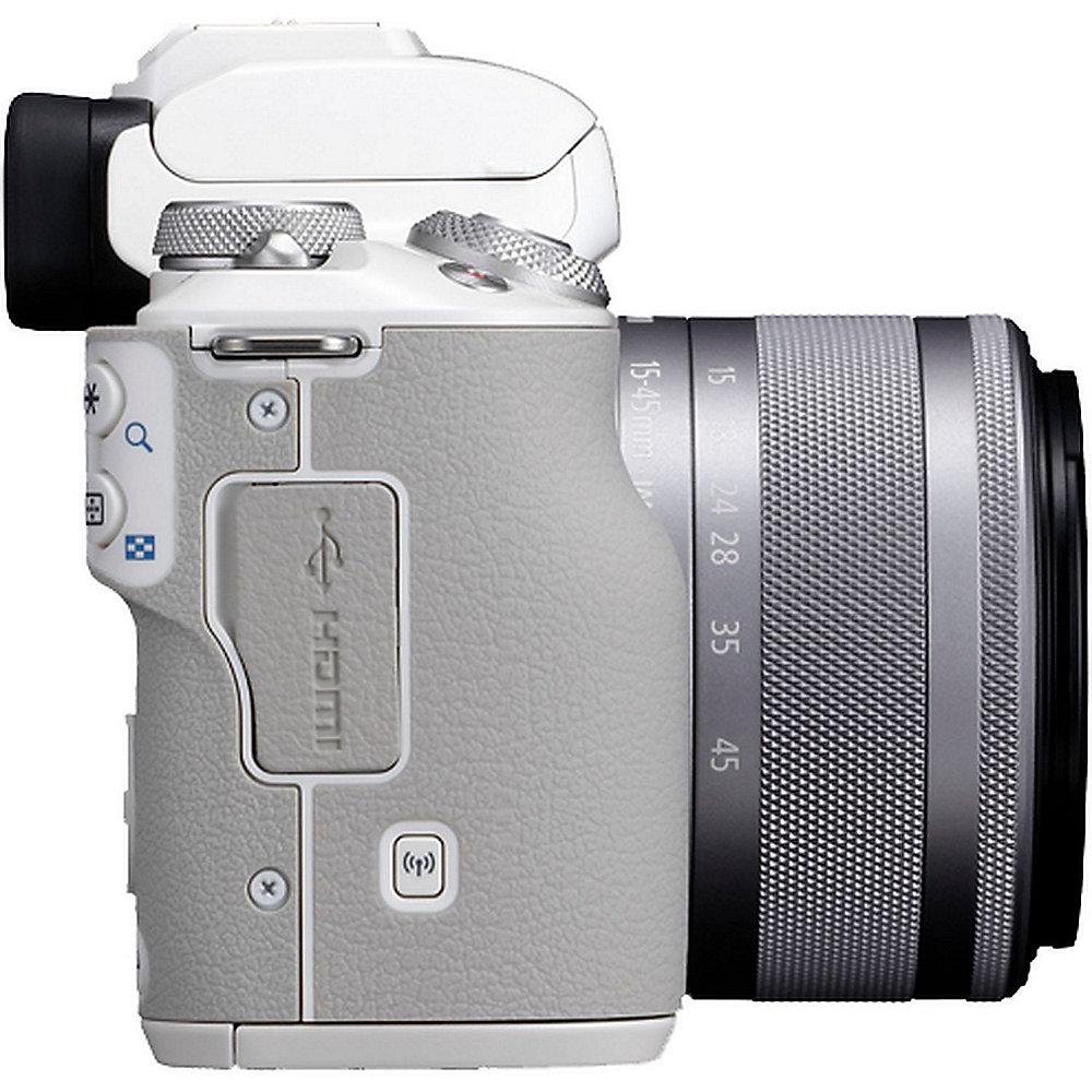 Canon EOS M50 Gehäuse Systemkamera weiß   EF-M 15-45 S, Canon, EOS, M50, Gehäuse, Systemkamera, weiß, , EF-M, 15-45, S