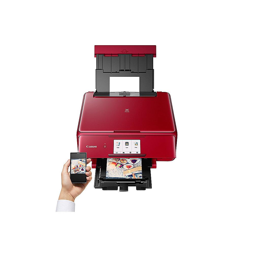 Canon PIXMA TS8152 rot Multifunktionsdrucker Scanner Kopierer WLAN