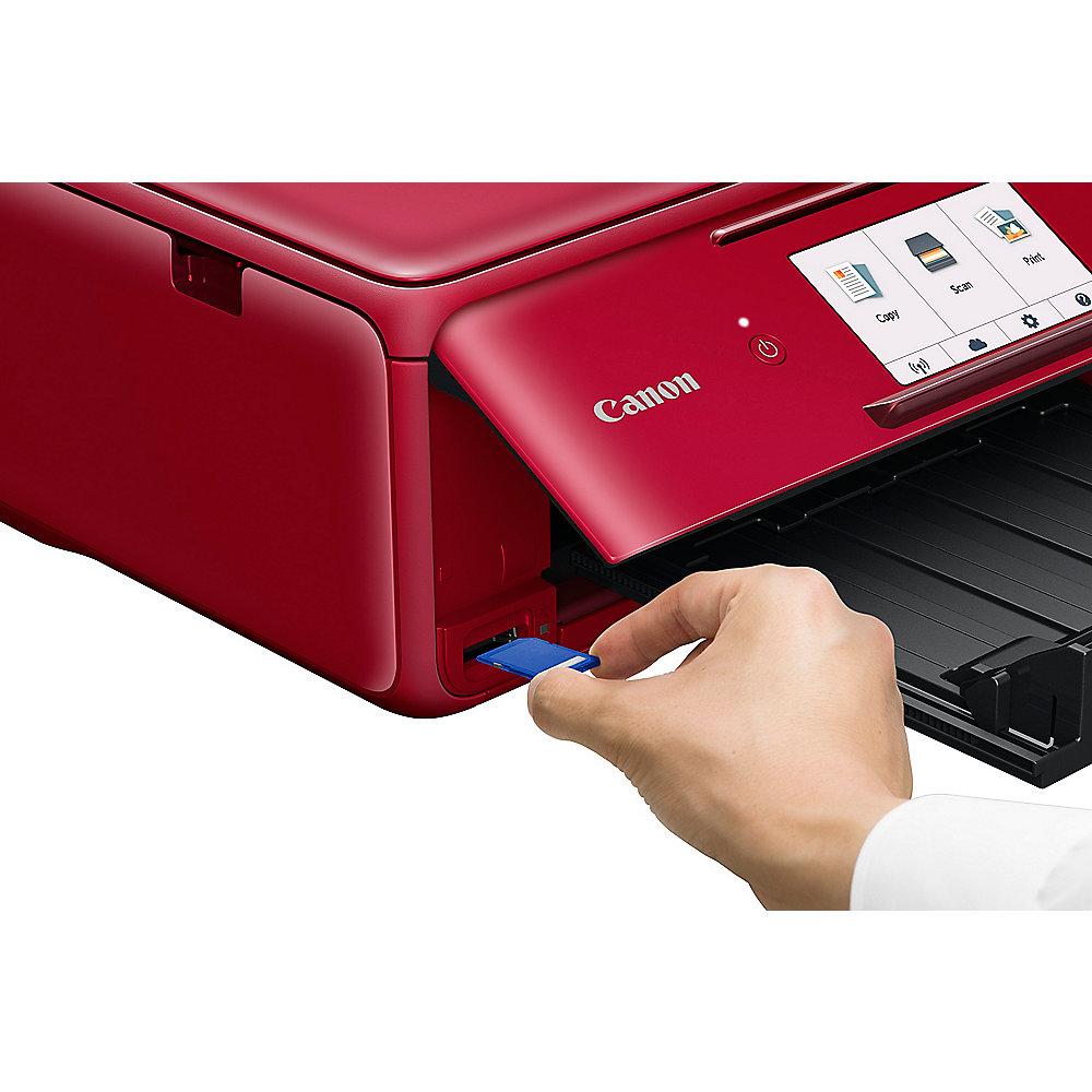 Canon PIXMA TS8152 rot Multifunktionsdrucker Scanner Kopierer WLAN