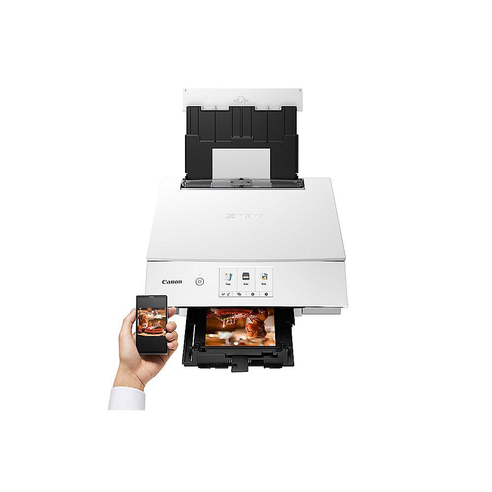 Canon PIXMA TS8251 Weiss Multifunktionsdrucker Scanner Kopierer WLAN