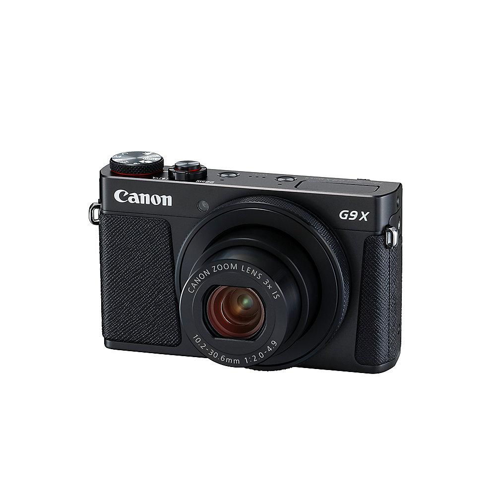 Canon PowerShot G9 X Mark II Digitalkamera schwarz, Canon, PowerShot, G9, X, Mark, II, Digitalkamera, schwarz