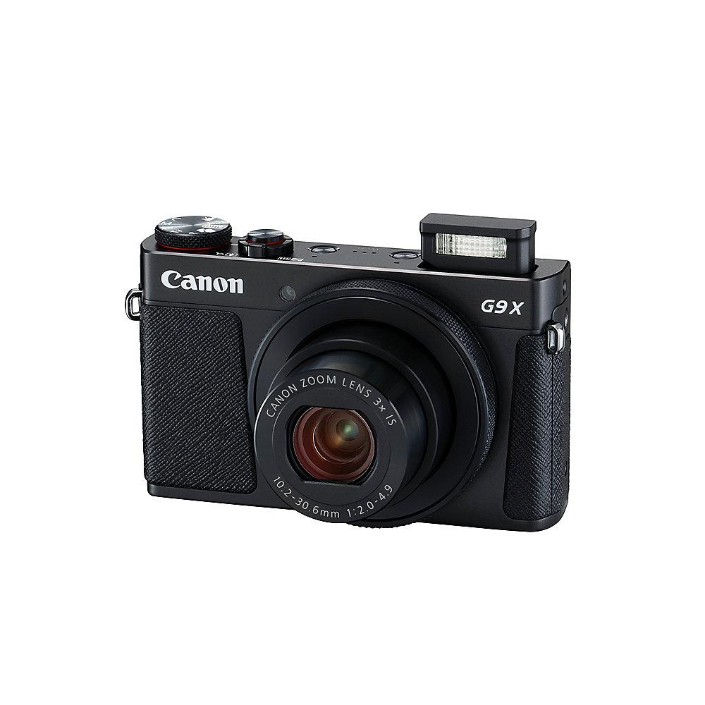 Canon PowerShot G9 X Mark II Digitalkamera schwarz, Canon, PowerShot, G9, X, Mark, II, Digitalkamera, schwarz