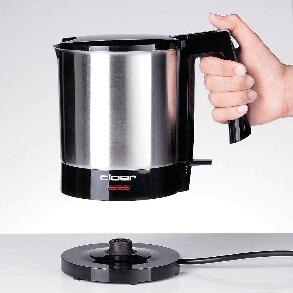 Cloer 4700 Wasserkocher 1,5 Liter Schwarz-Edelstahl