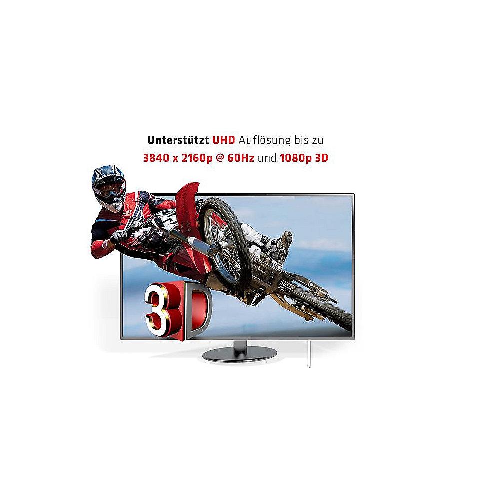 Club 3D DisplayPort Adapterkabel 3m mDP zu HDMI 2.0 aktiv UHD 3D weiß CAC-1173