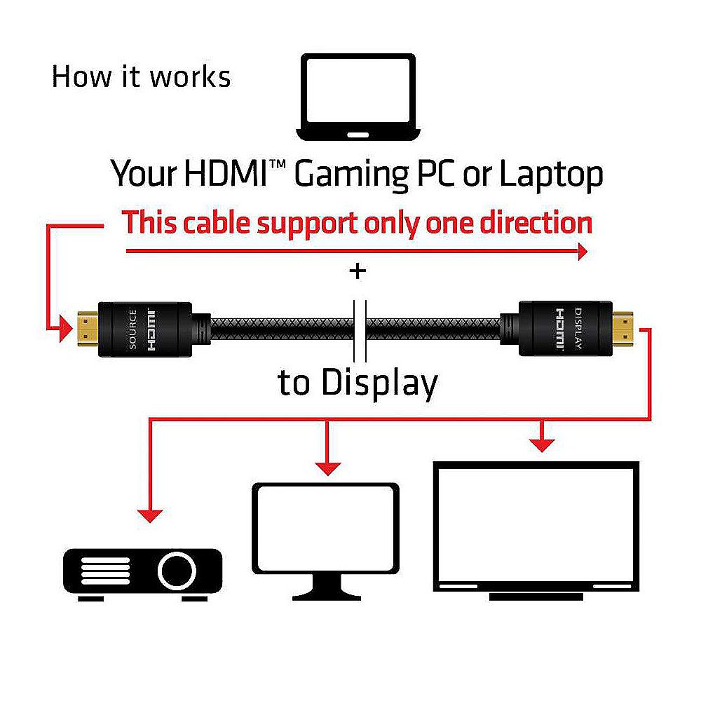 Club 3D HDMI 2.0 Kabel 15m 4K60Hz RedMere UHD St./St. schwarz CAC-2314