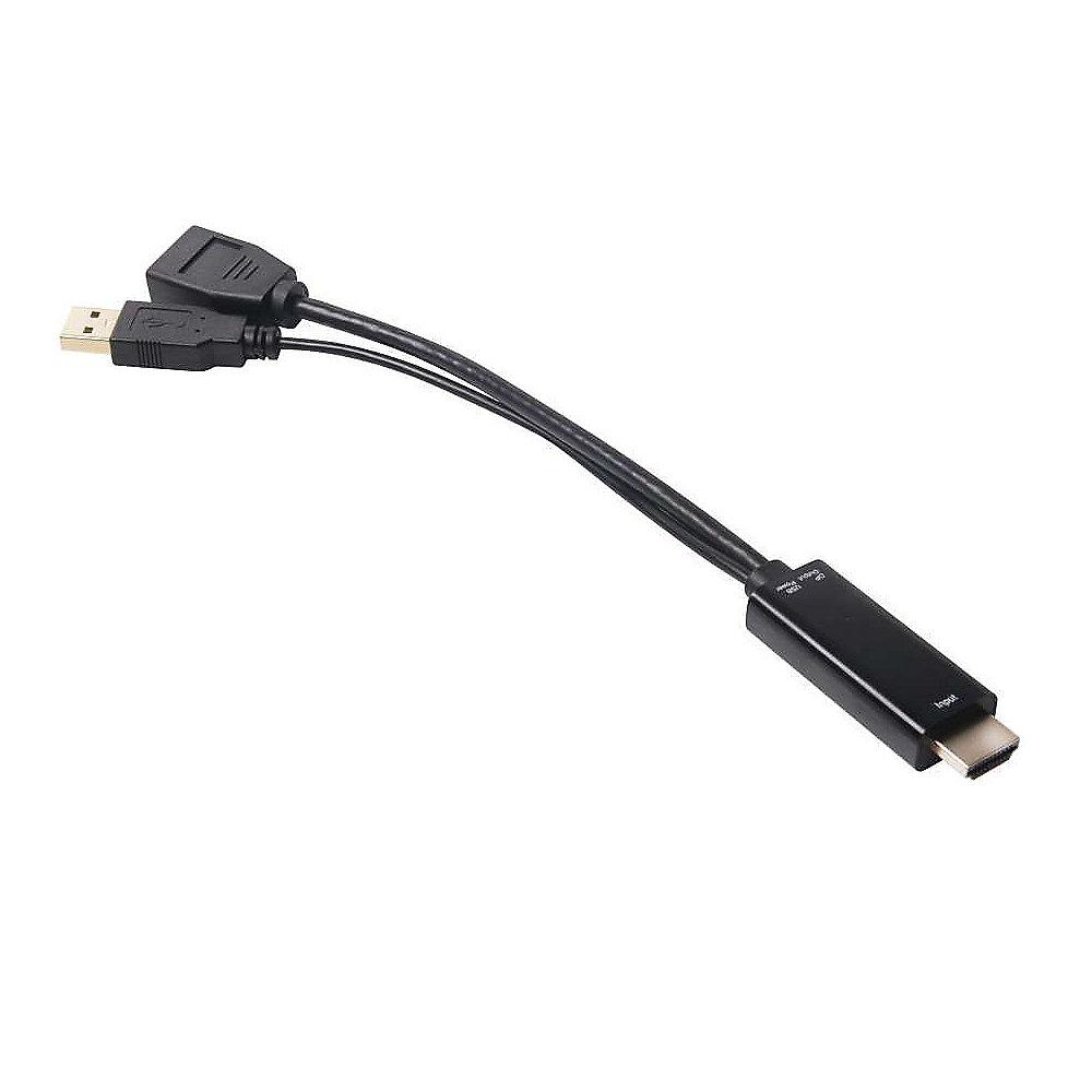 Club 3D HDMI Adapter 0,18m HDMI zu DisplayPort 1.1 St./Bu. schwarz CAC-2330, Club, 3D, HDMI, Adapter, 0,18m, HDMI, DisplayPort, 1.1, St./Bu., schwarz, CAC-2330