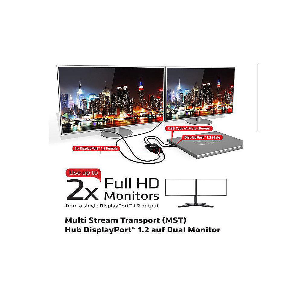 Club 3D MST Hub DisplayPort 1-2   1x MiniDP Adapter CSV-5200, Club, 3D, MST, Hub, DisplayPort, 1-2, , 1x, MiniDP, Adapter, CSV-5200