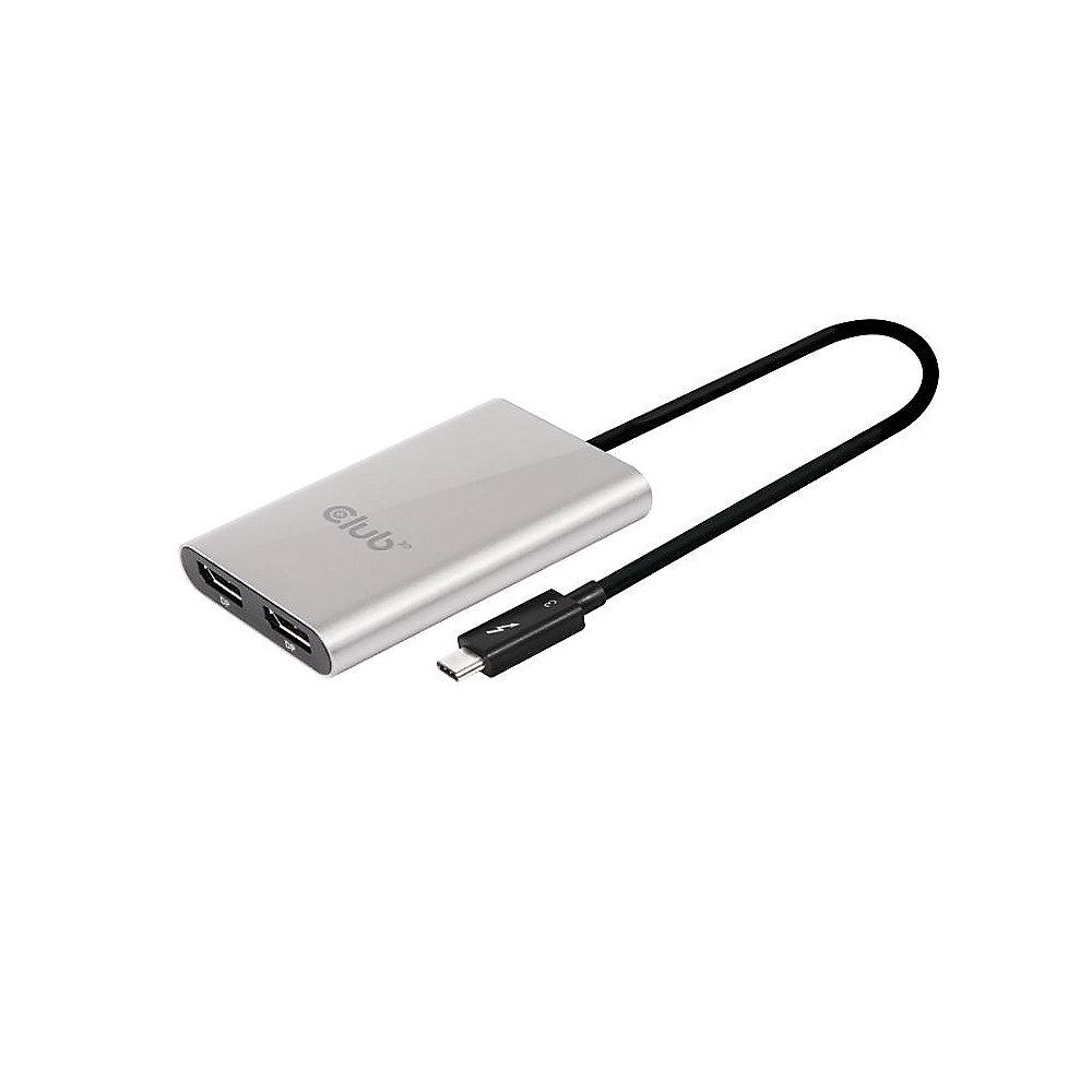 Club 3D Thunderbolt 3 auf Displayport 1.2 Adapter Dual Monitor 4K 60Hz CSV-1577