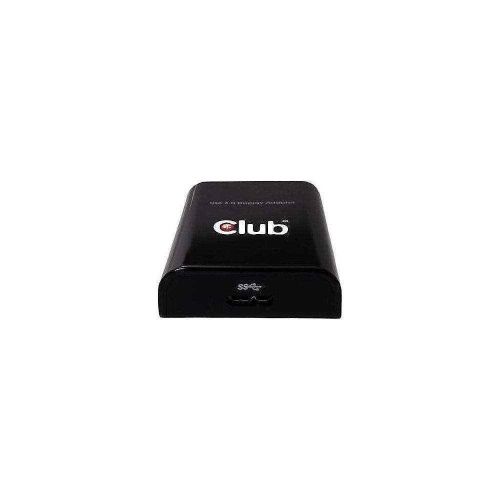 Club 3D USB 3.0 Grafikadapter 0,6m USB 3.0 zu DVI-I St./Bu. schwarz CSV-2300D, Club, 3D, USB, 3.0, Grafikadapter, 0,6m, USB, 3.0, DVI-I, St./Bu., schwarz, CSV-2300D