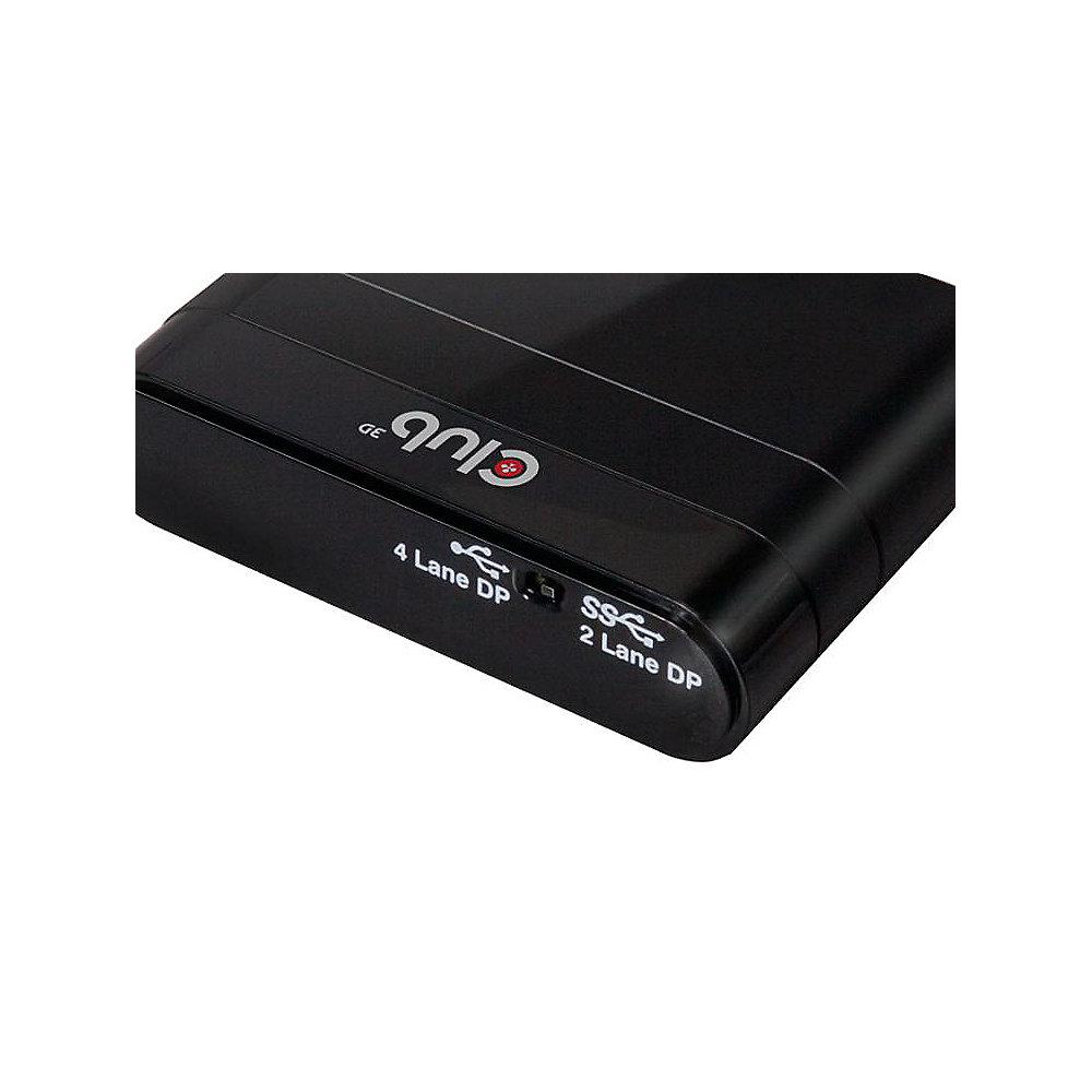 Club 3D USB 3.0 Typ-C auf DisplayPort 1.2   USB Mini Dock schwarz CSV-1537, Club, 3D, USB, 3.0, Typ-C, DisplayPort, 1.2, , USB, Mini, Dock, schwarz, CSV-1537