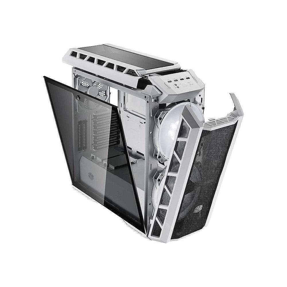 Cooler Master MasterCase H500P Midi Tower Gehäuse Weiß mit TG Seitenfenster