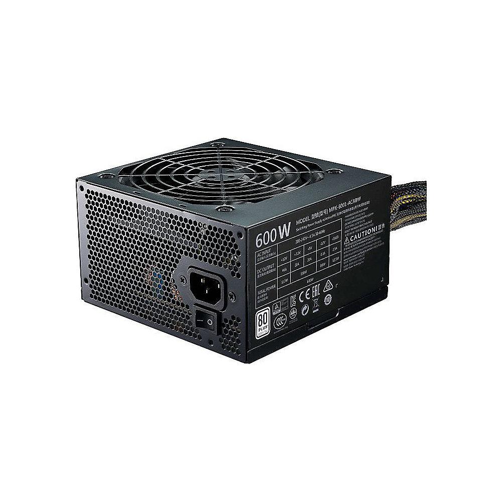 Cooler Master MasterWatt Lite v2 600 Watt Netzteil 80  White 120mm Lüfter